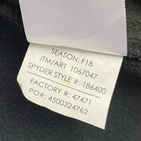 Spyder Outbound Sweater Jacket Men's Large Gray black 1/4 Zip 1/2 Zip Sweatshirt - Picture 10 of 10